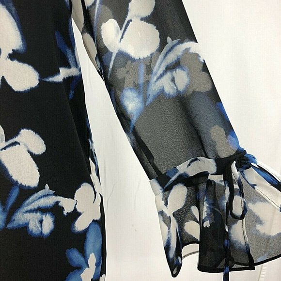 Very Beautiful Chiffon Blouse Calvin Klein - Picture 2 of 3